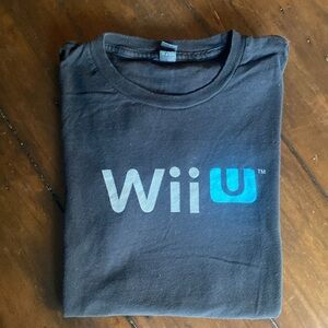 Nintendo Wii U Black T-Shirt size small